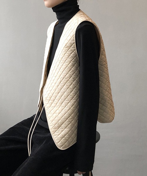 aimoha（アイモハ）の「 キルティングベスト（ベスト）」 - WEAR