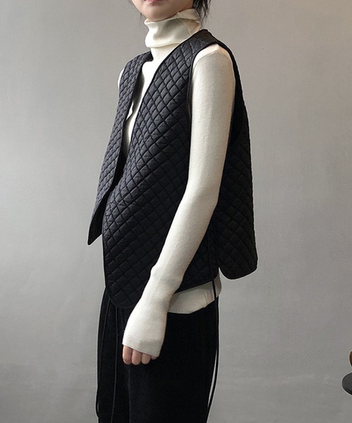 aimoha（アイモハ）の「 キルティングベスト（ベスト）」 - WEAR