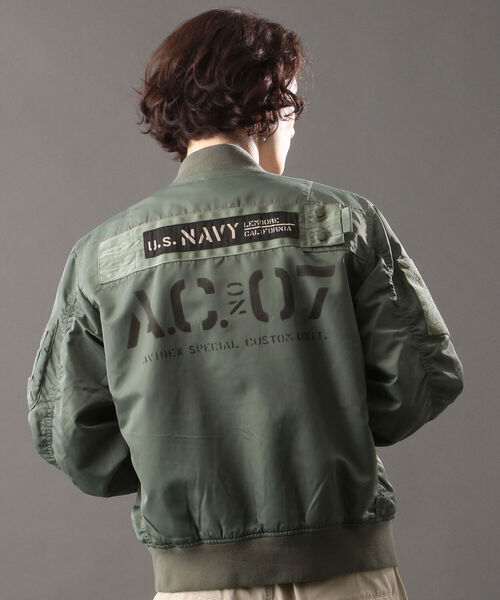 AVIREX（アヴィレックス）の「L-2 A.C.カスタム / L-2 A.C. CUSTOM / アヴィレックス / AVIREX（ミリタリージャケット・メンズ・ブラック/セージグリーン/ロイヤルブルー・MEDIUM/LARGE/X-LARGE/XX-LARGE）」の17枚目の写真
