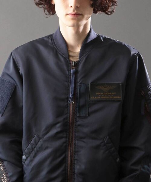 AVIREX（アヴィレックス）の「L-2 A.C.カスタム / L-2 A.C. CUSTOM / アヴィレックス / AVIREX（ミリタリージャケット・メンズ・ブラック/セージグリーン/ロイヤルブルー・MEDIUM/LARGE/X-LARGE/XX-LARGE）」の19枚目の写真