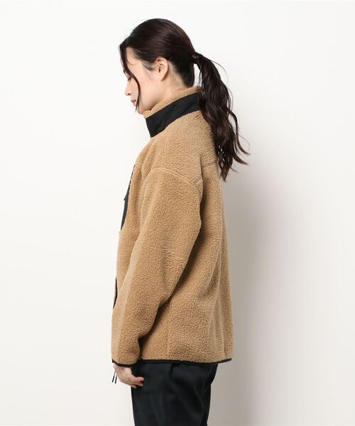 GIORDANO（ジョルダーノ）の「[ GIORDANO ] ボアフリーススタンドジャケット（ブルゾン・レディース・カーキ/グレー系その他/グレー・LARGE/SMALL/MEDIUM/X-LARGE/XX-LARGE）」の15枚目の写真