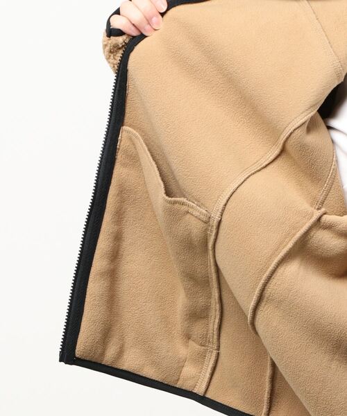 GIORDANO（ジョルダーノ）の「[ GIORDANO ] ボアフリーススタンドジャケット（ブルゾン・レディース・カーキ/グレー系その他/グレー・LARGE/SMALL/MEDIUM/X-LARGE/XX-LARGE）」の10枚目の写真