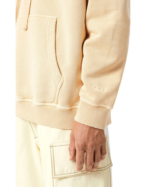 DIESEL（ディーゼル）の「メンズ パーカー フーディー（パーカー・メンズ・サンドベージュ/グレー・MEDIUM/LARGE/X-LARGE/SMALL/XX-LARGE/X-SMALL）」の7枚目の写真