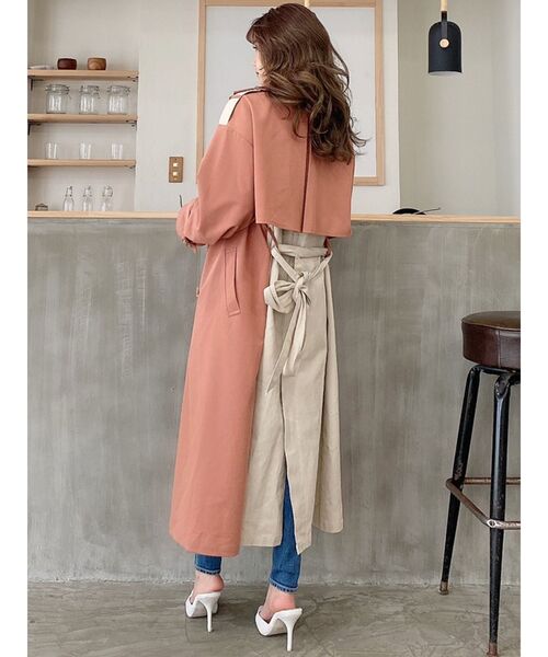GYDA（ジェイダ）の「mix material layer トレンチコート