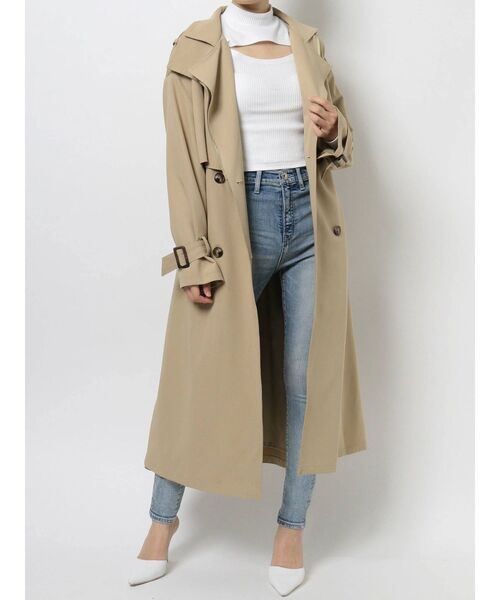GYDA(ジェイダ)の「mix material layer トレンチコート GYDA(ジェイダ)の「mix material layer トレンチコート