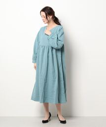Samansa Mos2 | コットンリネン前後着ワンピース(ワンピース)