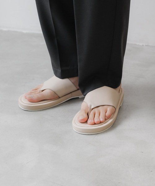 ATTACHMENT（アタッチメント）の「COW LEATHER サンダル / COW LEATHER  SANDAL（サンダル・メンズ・オフホワイト/ブラック・L/S/M）」の14枚目の写真