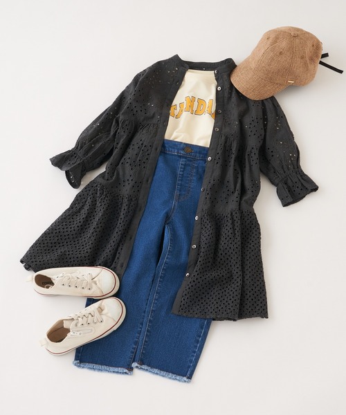 CIAOPANIC TYPY（チャオパニックティピー）の「【KIDS】ジュートレースアップキャップ（キャップ・キッズ・ベージュ/ブラウン・ONE SIZE）」の7枚目の写真