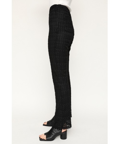 SLY(スライ)の「SCALLOP LACE FLARE PT レース フレア パンツ(スラックス・レディース・グリーン/ブラック/オフホワイト・2/1)」の12枚目の写真