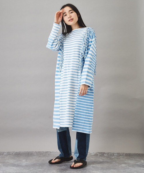 TOBILA(トビラ)の「11.25ozミックスデニムテーパードパンツユニセックス(デニムパンツ・レディース・インディゴブルー・M/L)」の5枚目の写真