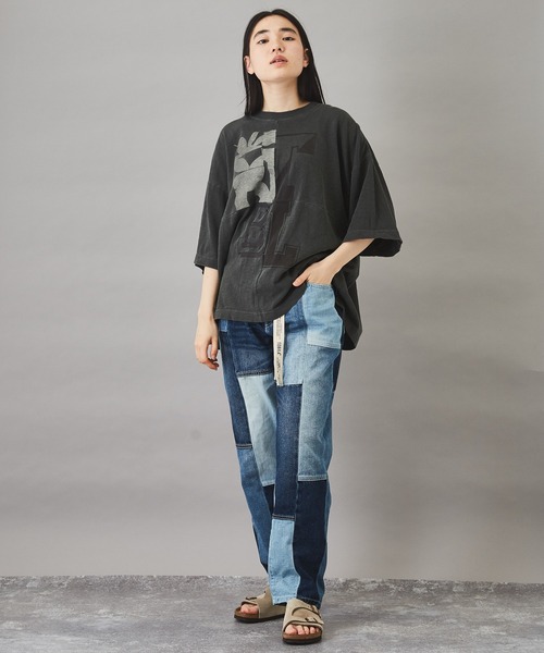 TOBILA(トビラ)の「11.25ozミックスデニムテーパードパンツユニセックス(デニムパンツ・レディース・インディゴブルー・M/L)」の19枚目の写真