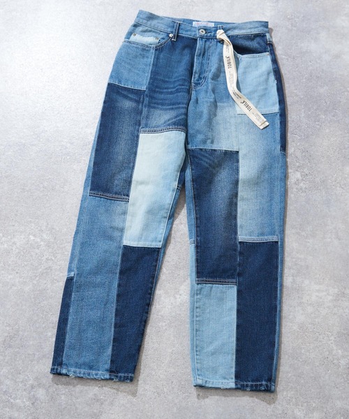 TOBILA(トビラ)の「11.25ozミックスデニムテーパードパンツユニセックス(デニムパンツ・レディース・インディゴブルー・M/L)」の13枚目の写真