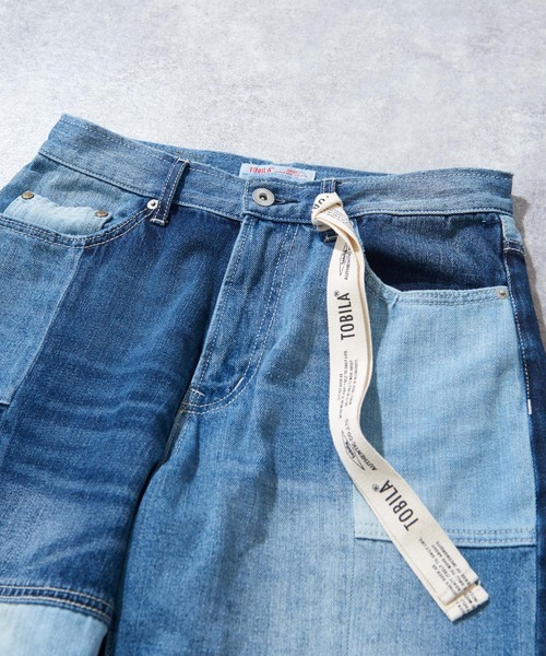 TOBILA(トビラ)の「11.25ozミックスデニムテーパードパンツユニセックス(デニムパンツ・レディース・インディゴブルー・M/L)」の10枚目の写真