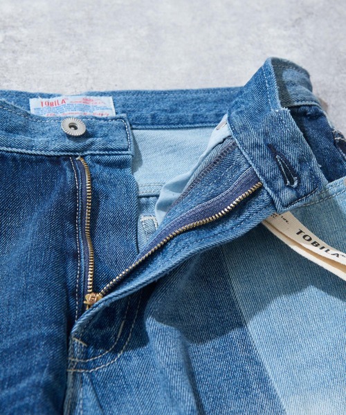 TOBILA(トビラ)の「11.25ozミックスデニムテーパードパンツユニセックス(デニムパンツ・レディース・インディゴブルー・M/L)」の17枚目の写真