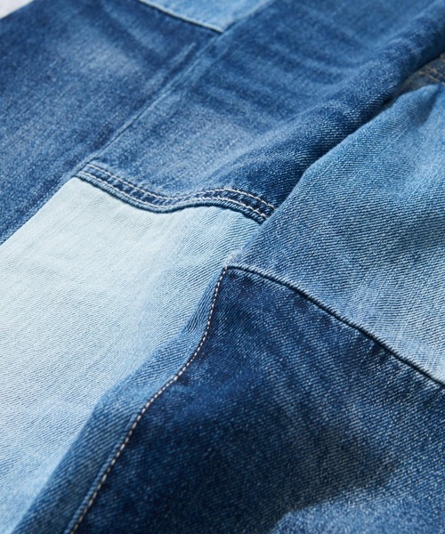TOBILA(トビラ)の「11.25ozミックスデニムテーパードパンツユニセックス(デニムパンツ・レディース・インディゴブルー・M/L)」の7枚目の写真