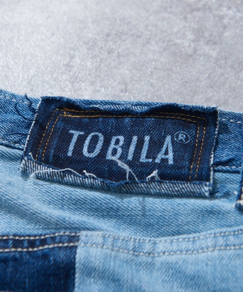 TOBILA(トビラ)の「11.25ozミックスデニムテーパードパンツユニセックス(デニムパンツ・レディース・インディゴブルー・M/L)」の4枚目の写真