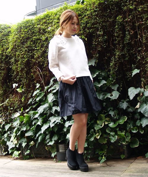 Another Edition（アナザーエディション）の「レースアッププルオーバー/AEBC レースUP PO◆（Tシャツ/カットソー・レディース・ホワイト/グレー/ベージュ・フリー）」の5枚目の写真