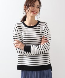 DRESKIP | リブ切り替えサカリバボーダープルオーバー(Tシャツ/カットソー)