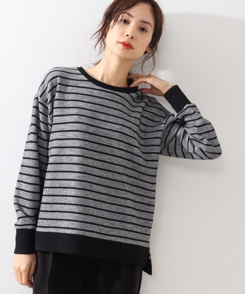 DRESKIP(ドレスキップ)の「◆リブ切り替えサカリバボーダープルオーバー(Tシャツ/カットソー・レディース・グレー系その他3/ホワイト系5/ベージュ系2/ライトグリーン系2・02/03/04)」の5枚目の写真