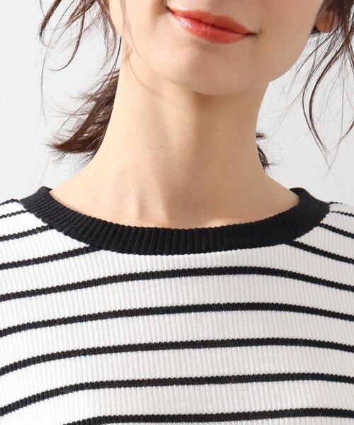 DRESKIP(ドレスキップ)の「◆リブ切り替えサカリバボーダープルオーバー(Tシャツ/カットソー・レディース・グレー系その他3/ホワイト系5/ベージュ系2/ライトグリーン系2・02/03/04)」の9枚目の写真