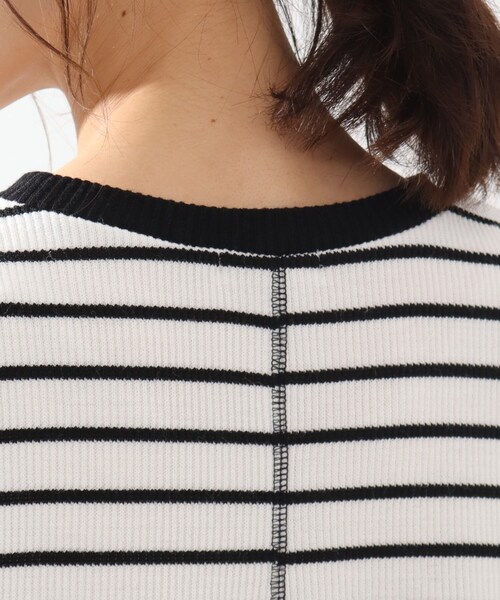DRESKIP(ドレスキップ)の「◆リブ切り替えサカリバボーダープルオーバー(Tシャツ/カットソー・レディース・グレー系その他3/ホワイト系5/ベージュ系2/ライトグリーン系2・02/03/04)」の10枚目の写真