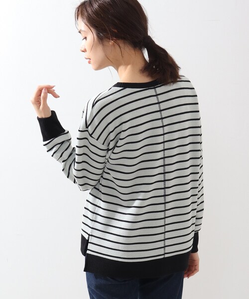 DRESKIP(ドレスキップ)の「◆リブ切り替えサカリバボーダープルオーバー(Tシャツ/カットソー・レディース・グレー系その他3/ホワイト系5/ベージュ系2/ライトグリーン系2・02/03/04)」の16枚目の写真