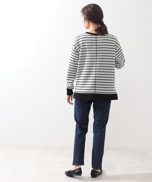 DRESKIP(ドレスキップ)の「◆リブ切り替えサカリバボーダープルオーバー(Tシャツ/カットソー・レディース・グレー系その他3/ホワイト系5/ベージュ系2/ライトグリーン系2・02/03/04)」の19枚目の写真
