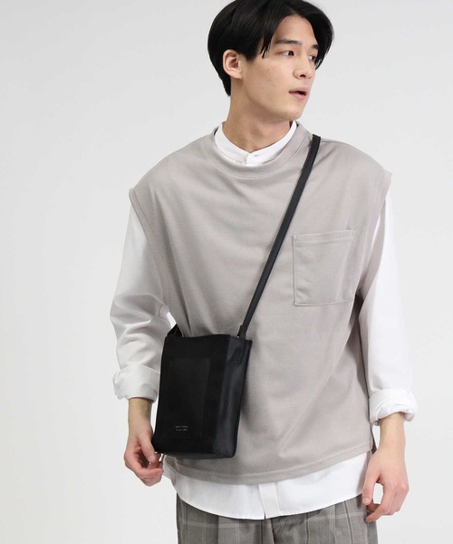 BACK NUMBER（バックナンバー）の「【BACK NUMBER】シャツベストレイヤード（ベスト・メンズ・ライトベージュ/ケリー/ブルー・M/XL/L）」の2枚目の写真