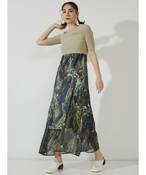 BASIC RIB KT H/S TOP / ベーシックリブニットハーフスリーブ