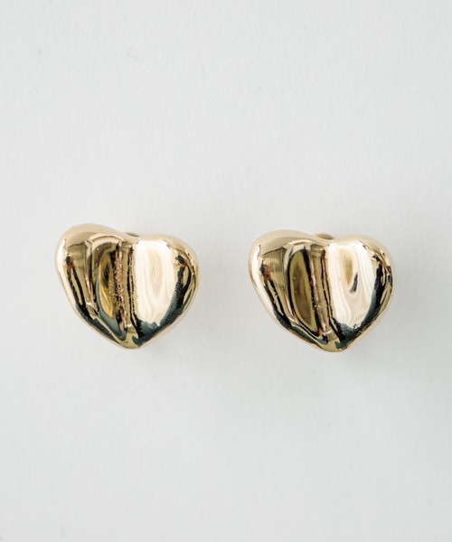 mystic（ミスティック）の「[eau un bijou]  heart (earring)（イヤリング・レディース・シルバー/ゴールド・ONE SIZE）」の4枚目の写真