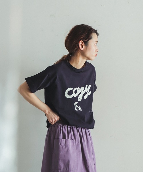FIL DE FER（フィルデフェール）の「cozyプリント 半袖TEE（T