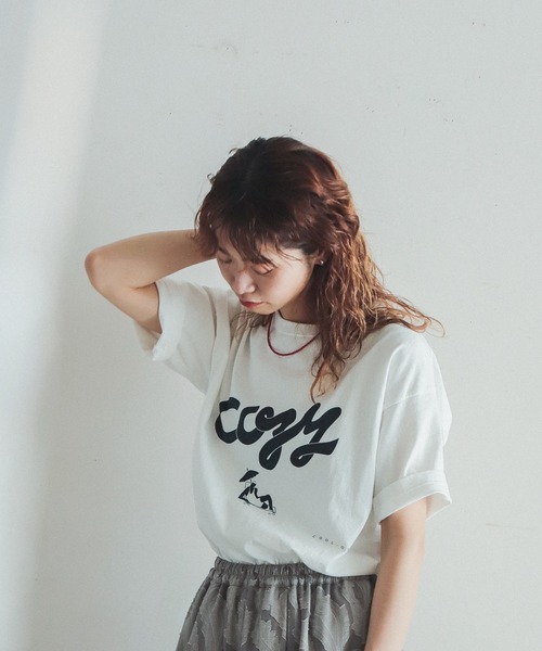 FIL DE FER（フィルデフェール）の「cozyプリント 半袖TEE（T