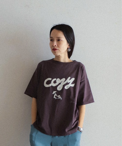 FIL DE FER（フィルデフェール）の「cozyプリント 半袖TEE（T