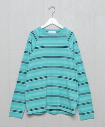 ＜UNUSED＞MALTI BORDER LONG SLEEVE T-SHIRT/Tシャツ.