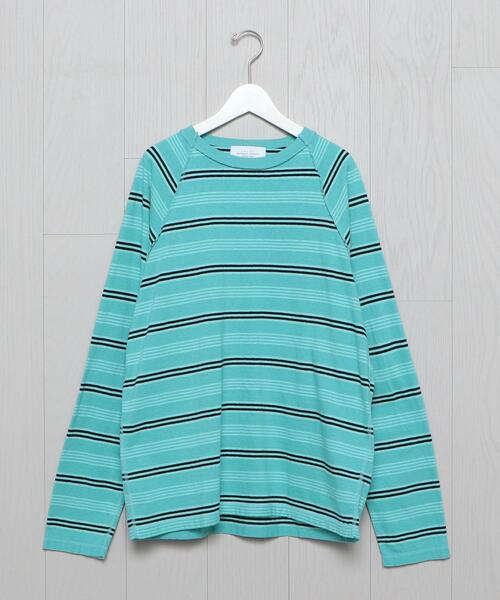 UNUSED(アンユーズド)の「<UNUSED>MALTI BORDER LONG SLEEVE T-SHIRT/Tシャツ.(Tシャツ/カットソー・メンズ・ネイビー/ライトブルー・3/2/4)」の1枚目の写真