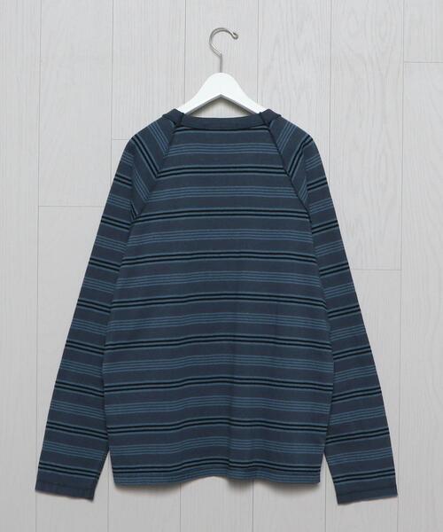 UNUSED(アンユーズド)の「<UNUSED>MALTI BORDER LONG SLEEVE T-SHIRT/Tシャツ.(Tシャツ/カットソー・メンズ・ネイビー/ライトブルー・3/2/4)」の3枚目の写真