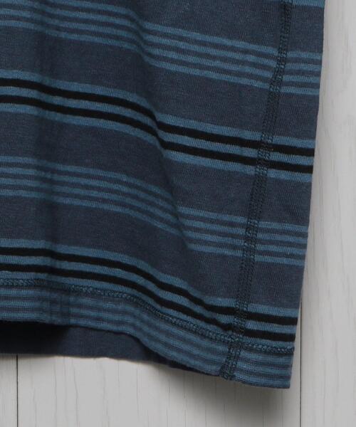 UNUSED(アンユーズド)の「<UNUSED>MALTI BORDER LONG SLEEVE T-SHIRT/Tシャツ.(Tシャツ/カットソー・メンズ・ネイビー/ライトブルー・3/2/4)」の6枚目の写真