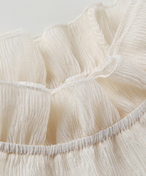 DAY CLOSET（デイ クローゼット）の「レディース　シースルーフリルハイネックブラウス（シャツ/ブラウス・レディース・アイボリー/ホワイト/イエロー系その他/ピンク/スモークピンク・ONE SIZE）」の20枚目の写真