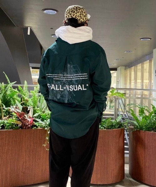 A4A（エーフォーエー）の「A4A（エーフォーエー）GRAPHIC LSH グラフィック ロングスリーブシャツ（シャツ/ブラウス・メンズ・ホワイト/ブラック/グリーン・FREE）」の3枚目の写真