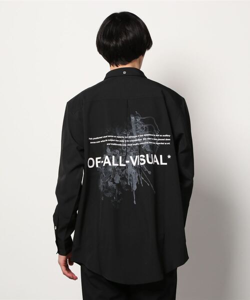 A4A（エーフォーエー）の「A4A（エーフォーエー）GRAPHIC LSH グラフィック ロングスリーブシャツ（シャツ/ブラウス・メンズ・ホワイト/ブラック/グリーン・FREE）」の2枚目の写真