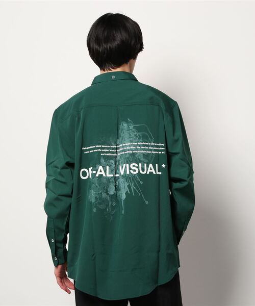 A4A（エーフォーエー）の「A4A（エーフォーエー）GRAPHIC LSH グラフィック ロングスリーブシャツ（シャツ/ブラウス・メンズ・ホワイト/ブラック/グリーン・FREE）」の8枚目の写真