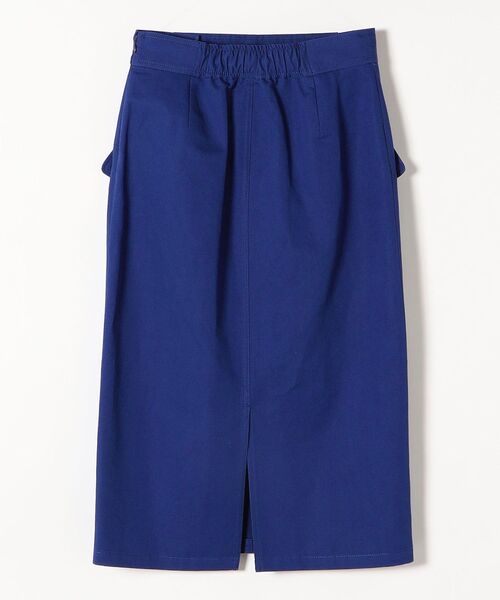 SHIPS any（シップス エニィ）の「SHIPS any:〈ウォッシャブル〉フロントボタン タイト スカート◇（スカート・レディース・カーキ/ブルー・38/36）」の5枚目の写真