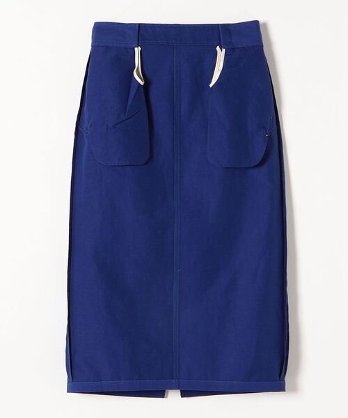 SHIPS any（シップス エニィ）の「SHIPS any:〈ウォッシャブル〉フロントボタン タイト スカート◇（スカート・レディース・カーキ/ブルー・38/36）」の10枚目の写真