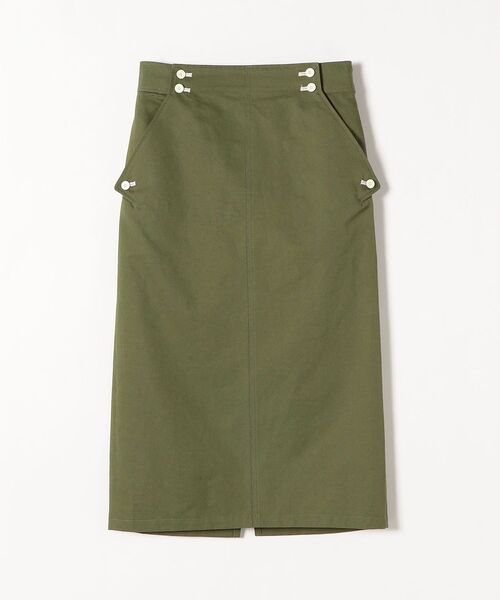 SHIPS any（シップス エニィ）の「SHIPS any:〈ウォッシャブル〉フロントボタン タイト スカート◇（スカート・レディース・カーキ/ブルー・38/36）」の13枚目の写真