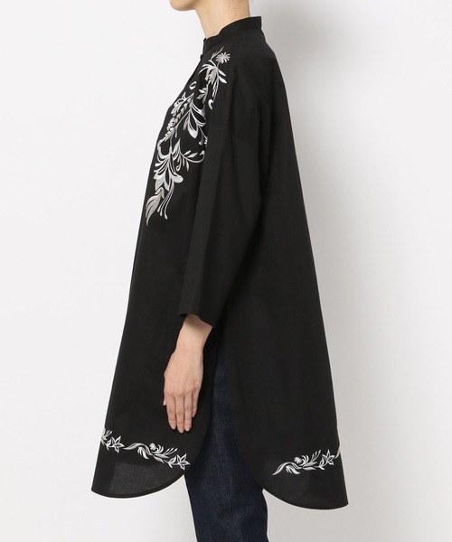 PAGEBOY(ページボーイ)の「エンブロイダリーワンピース(チュニック・レディース・オフホワイト/ブラック・FREE)」の10枚目の写真