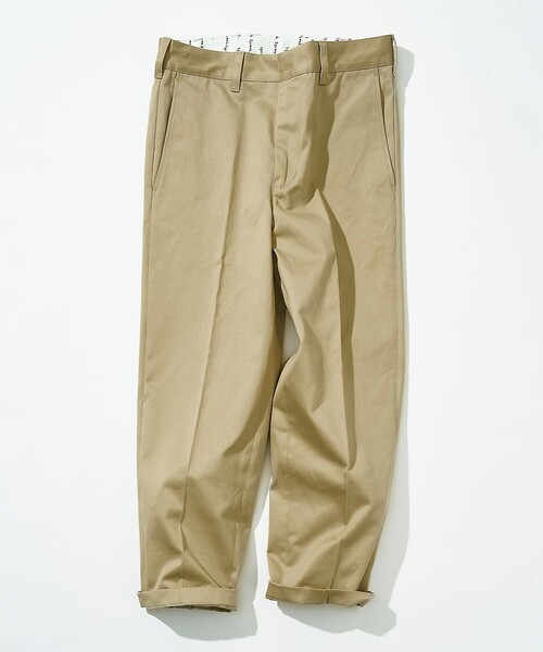 Firsthand（ファーストハンド）の「Firsthand/ファーストハンド squeak squeak PANT / ワイドテーパードパンツ / セットアップ対応（その他パンツ・メンズ・ブラック/ベージュ・S/M/L）」の3枚目の写真