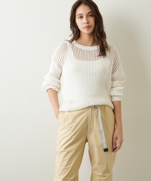 Whim Gazette（ウィムガゼット）の「メッシュプルオーバー（ニット