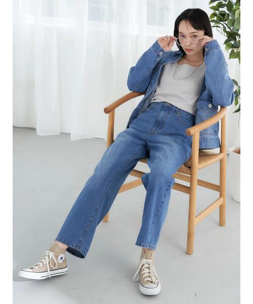 earth music&ecology（アースミュージックアンドエコロジー）の「ランダムリブ2wayタンクトップ（タンクトップ・レディース・ライトグレー/ブラック/ライトベージュ/オフホワイト・S/M）」の18枚目の写真