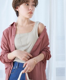 earth music&ecology | ランダムリブ2wayタンクトップ(タンクトップ)