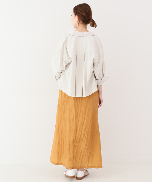 SLOBE IENA(スローブイエナ)の「ヴィンテージブロードミリタリーブルゾン◆(ミリタリージャケット・レディース・ネイビー/ナチュラル・FREE)」の5枚目の写真